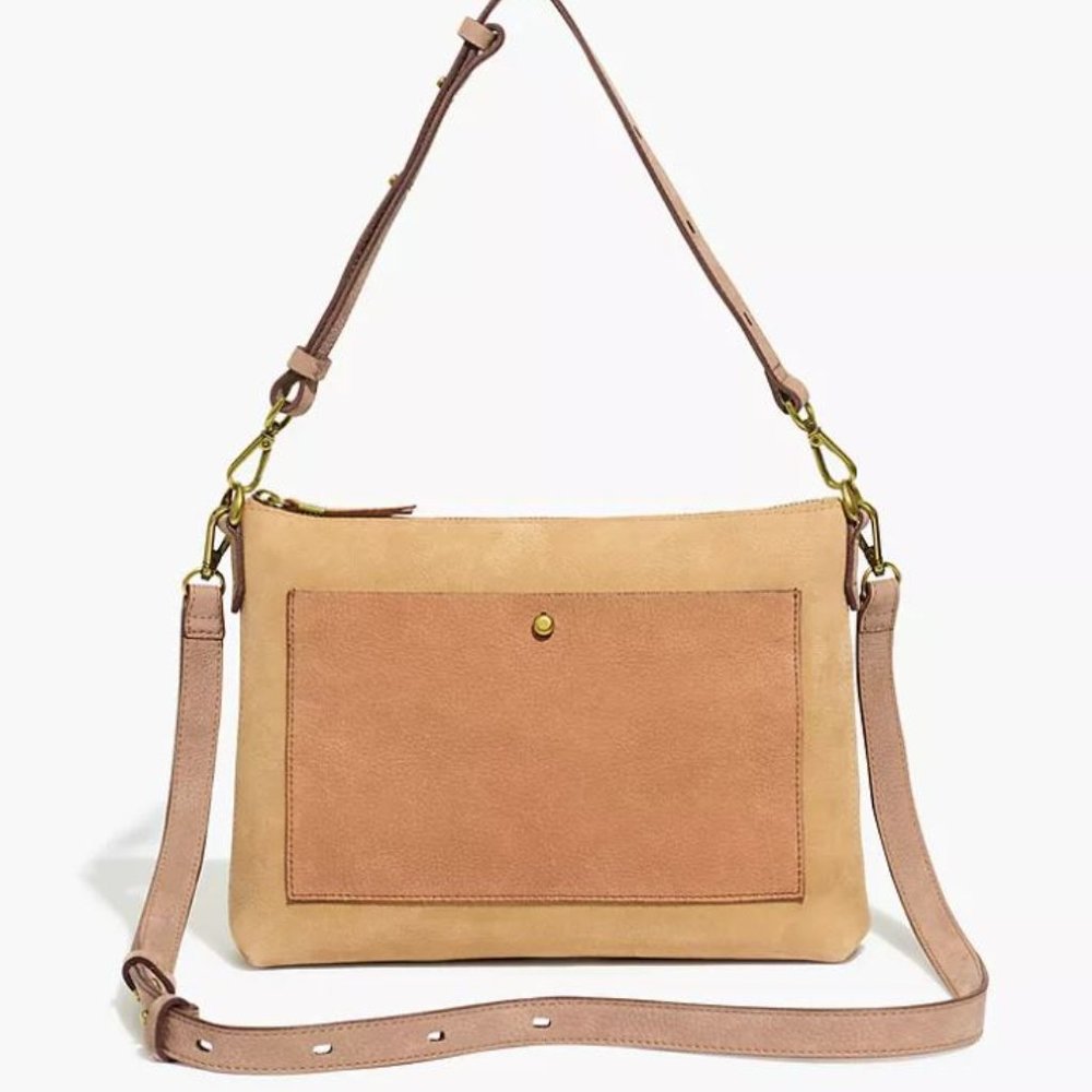 The Transport Shoulder Crossbody Bag in Colorblock Nubuck - SOLD OUT